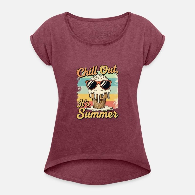 Chill Out Summer Ice Cream Retro Design