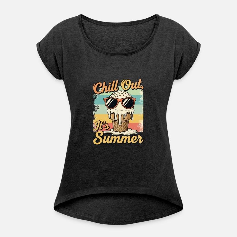 Chill Out Summer Ice Cream Retro Design