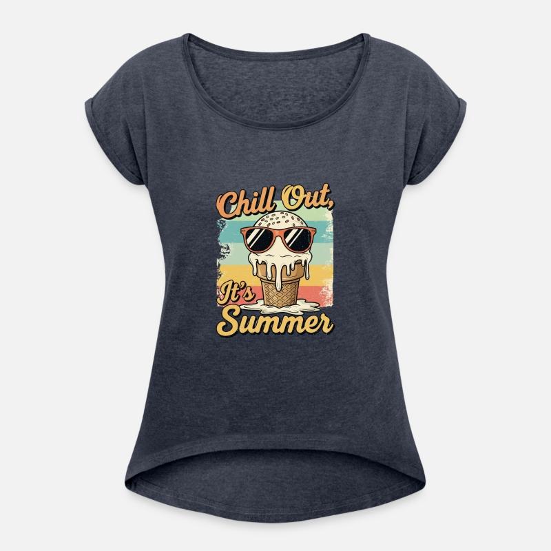 Chill Out Summer Ice Cream Retro Design