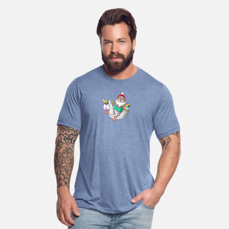 Christmas in July Santa Hawaiian Unicorn Swim