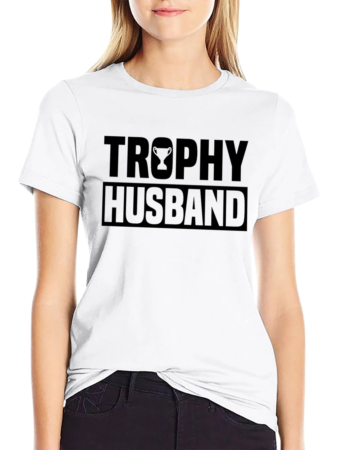 Trophy Husband Graphic Tee - Black