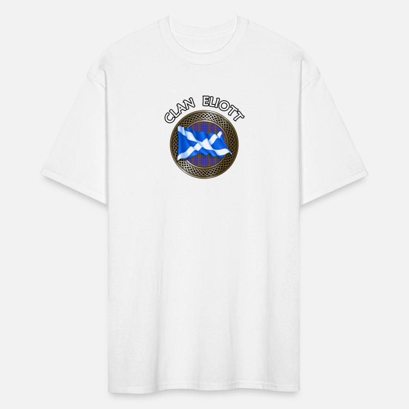 Clan Eliott Crest & Tartan Knot Flag