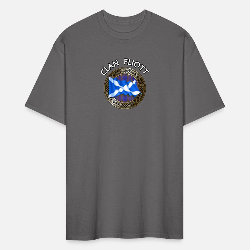 Clan Eliott Crest & Tartan Knot Flag