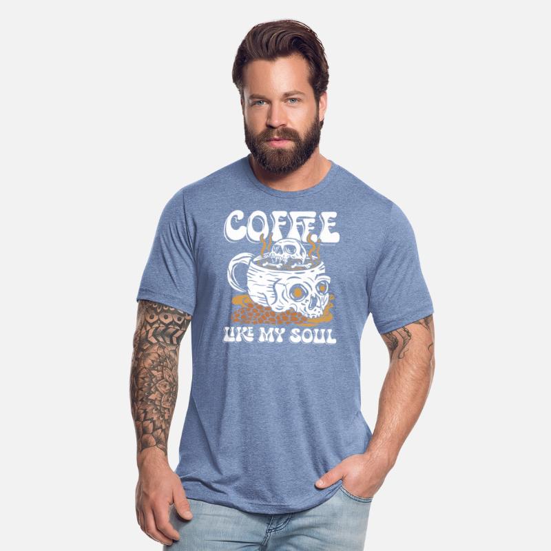 Coffee like my soul | skull morning wakening