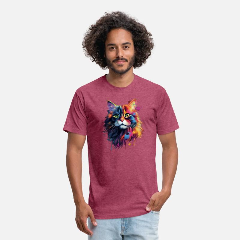 Color Explosion Persian Cat Art