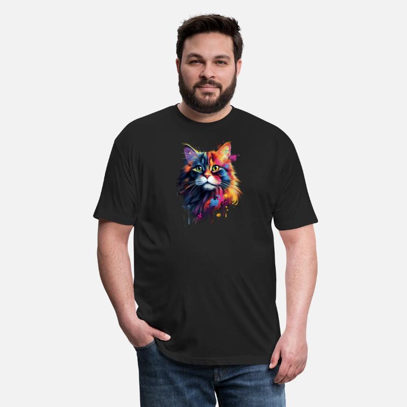 Color Explosion Persian Cat Art