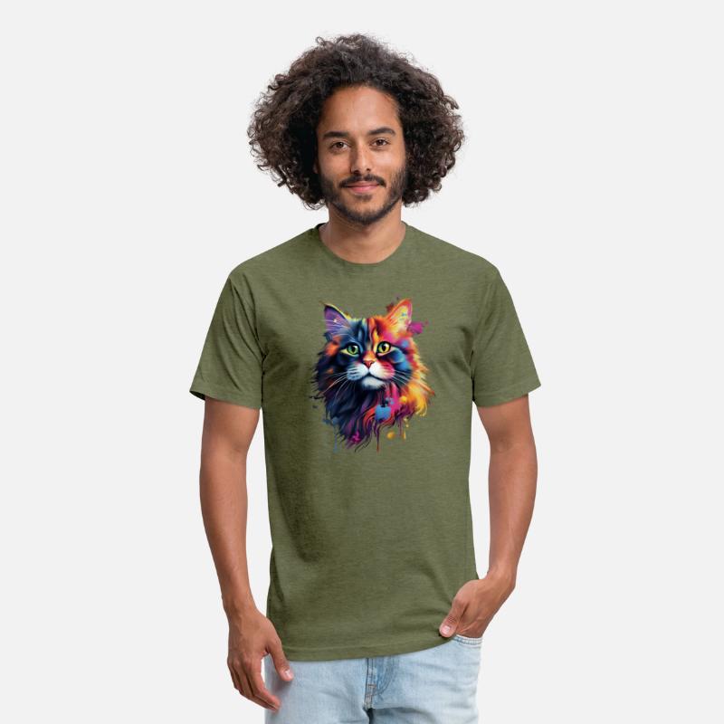 Color Explosion Persian Cat Art