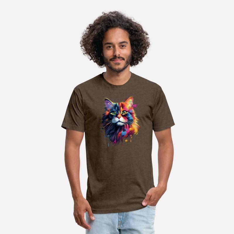 Color Explosion Persian Cat Art