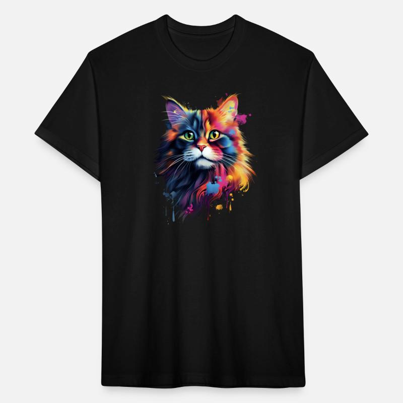 Color Explosion Persian Cat Art