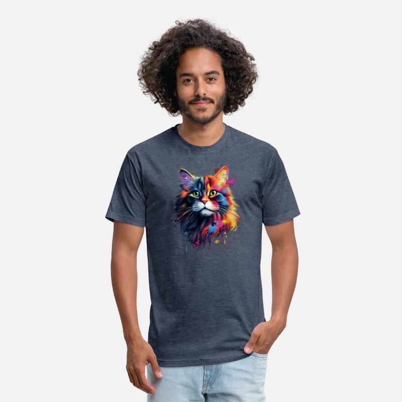 Color Explosion Persian Cat Art