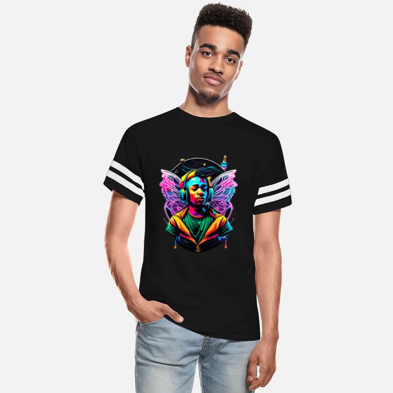 Colorful Butterfly person effect