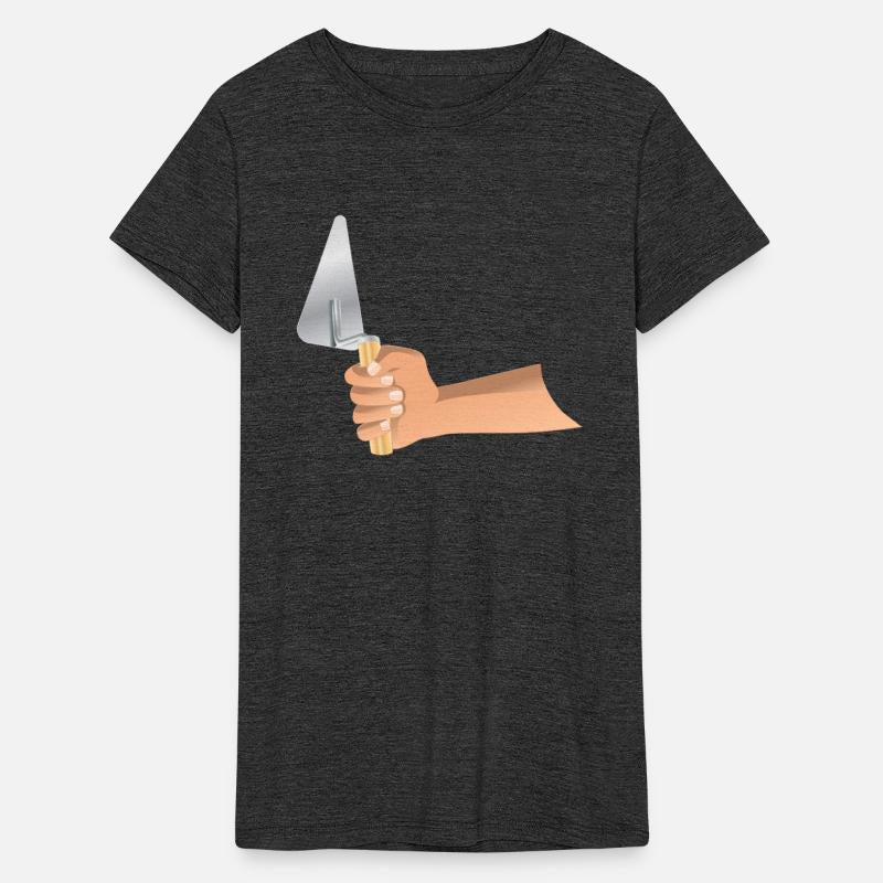 construction spatula in hand