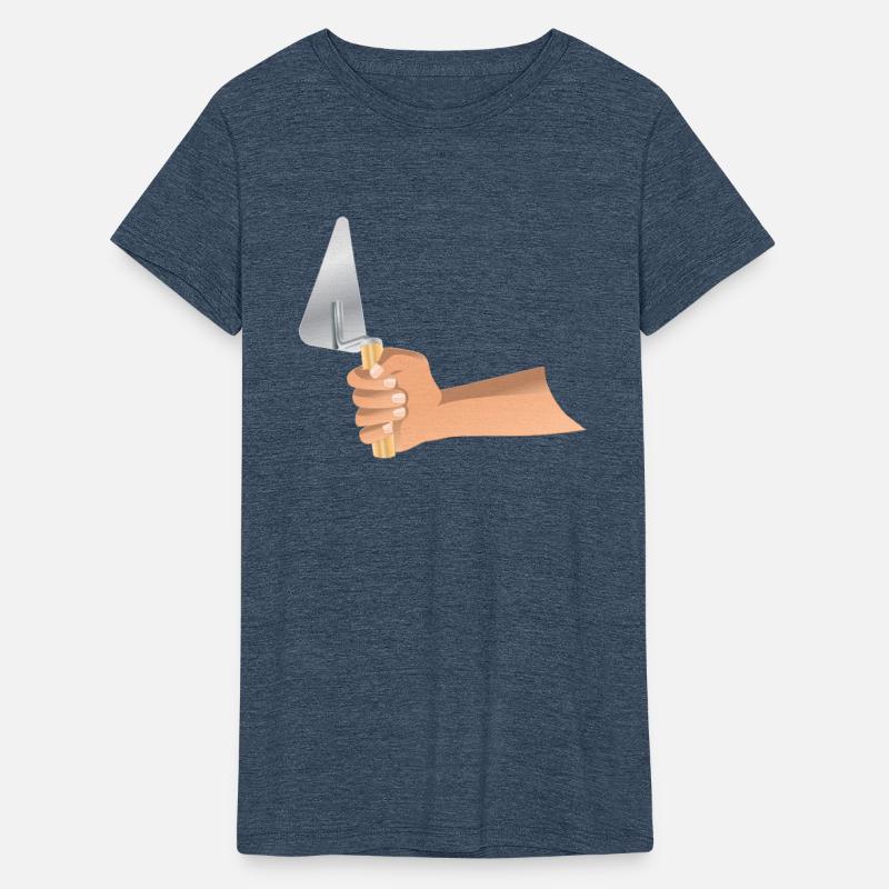 construction spatula in hand