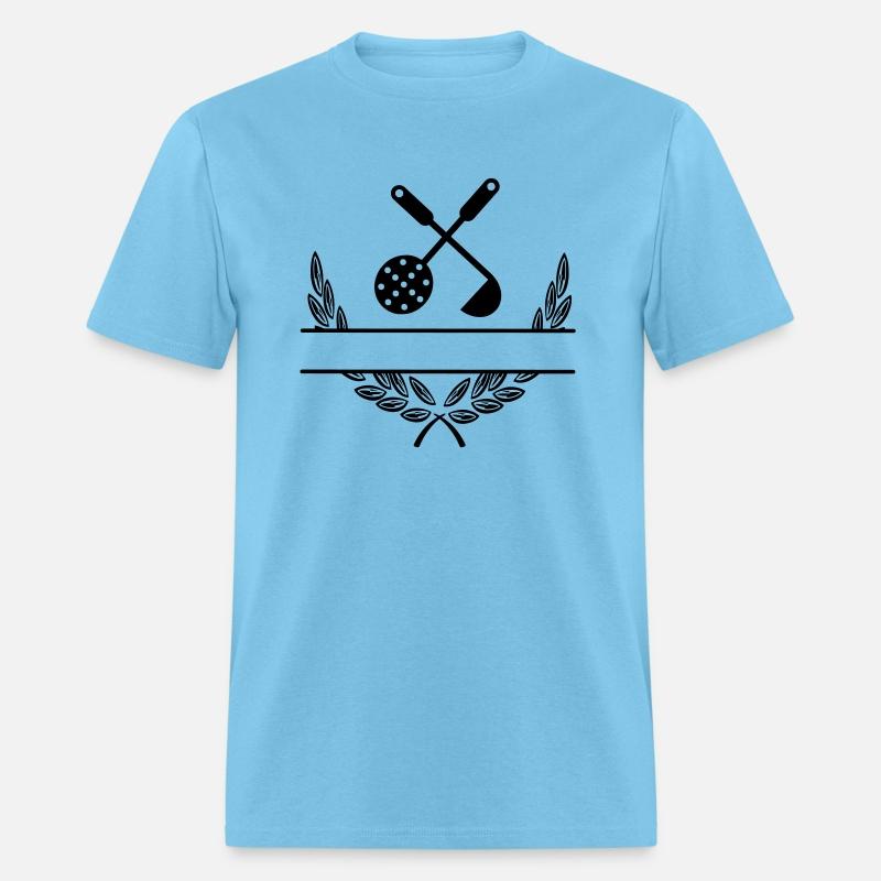 Cooking tools in laurel wreath