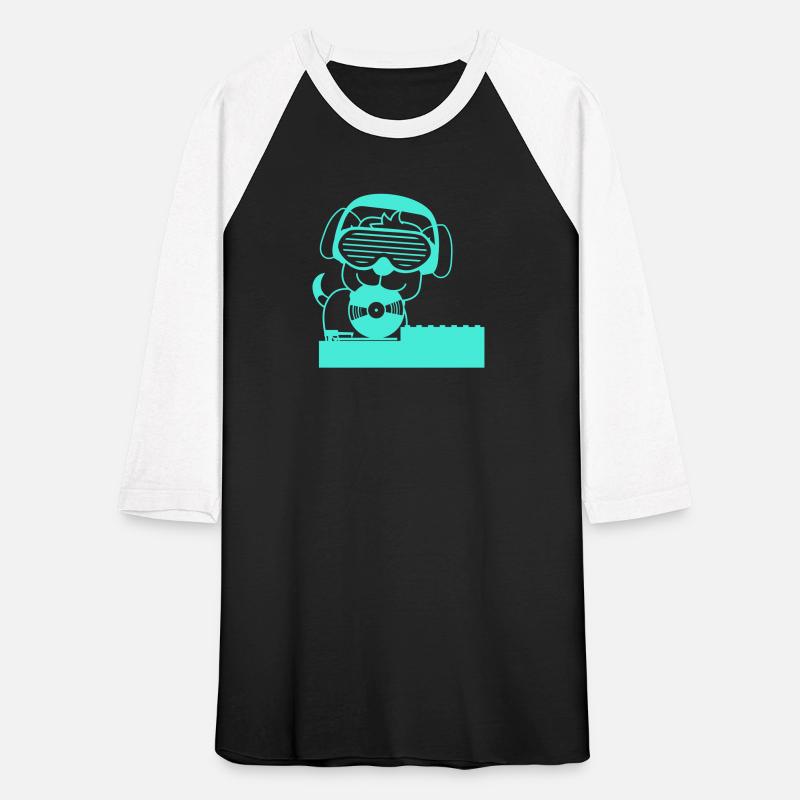 Cool DJ Dog Pet Animal Music Record Mixing Party