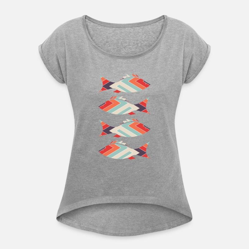 Cool fish design and geometric color pattern.