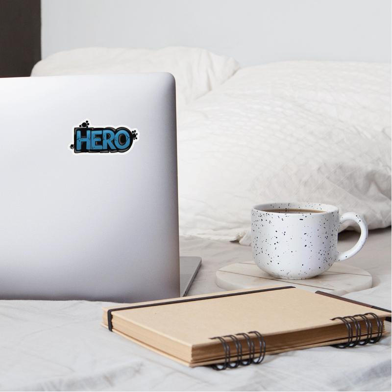 cool hero worde in gravity font