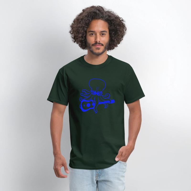Cool Octopus Kraken Squid Plays Guitar Guitarist