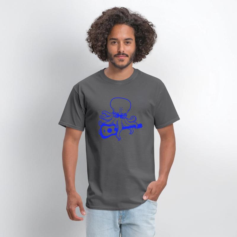 Cool Octopus Kraken Squid Plays Guitar Guitarist