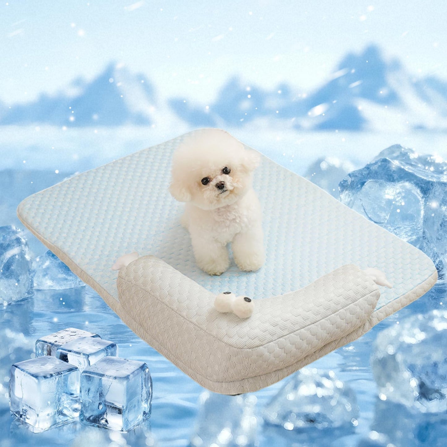 Cooling Pet Bed for Dogs, Cooling Mat, Pet Cushion - Top Rated