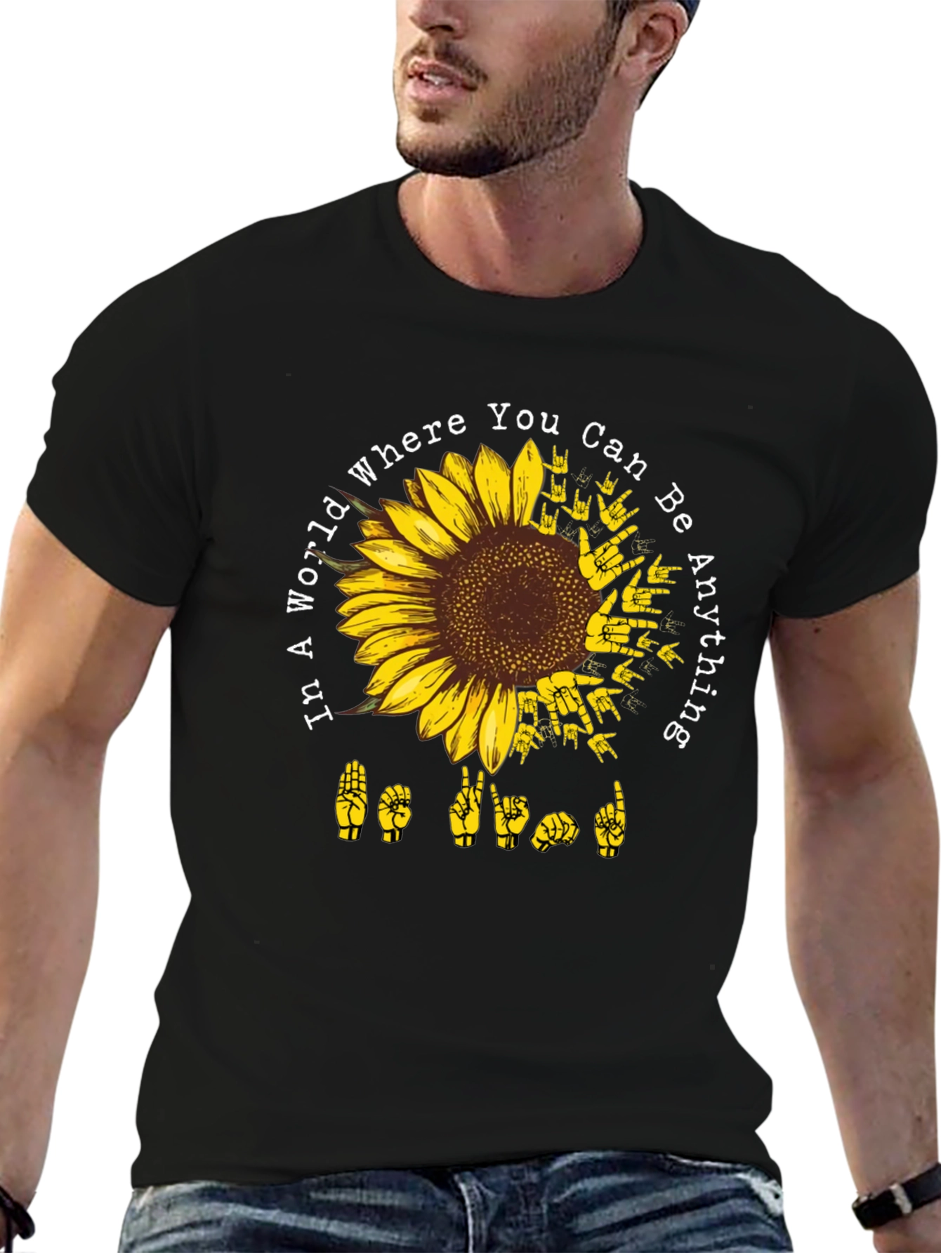 Sunflower ASL Be Kind Graphic Tee