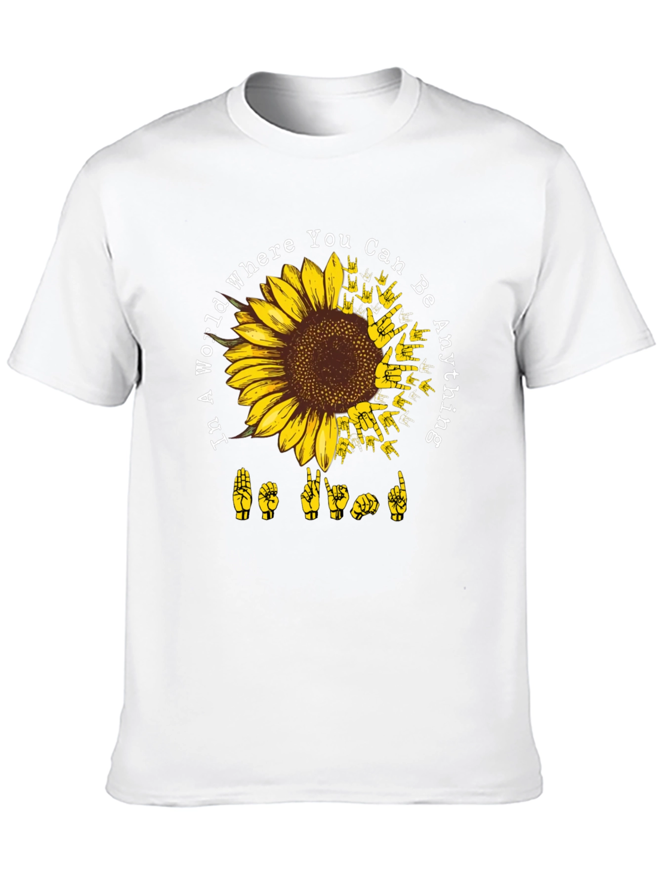 Sunflower ASL Be Kind Graphic Tee