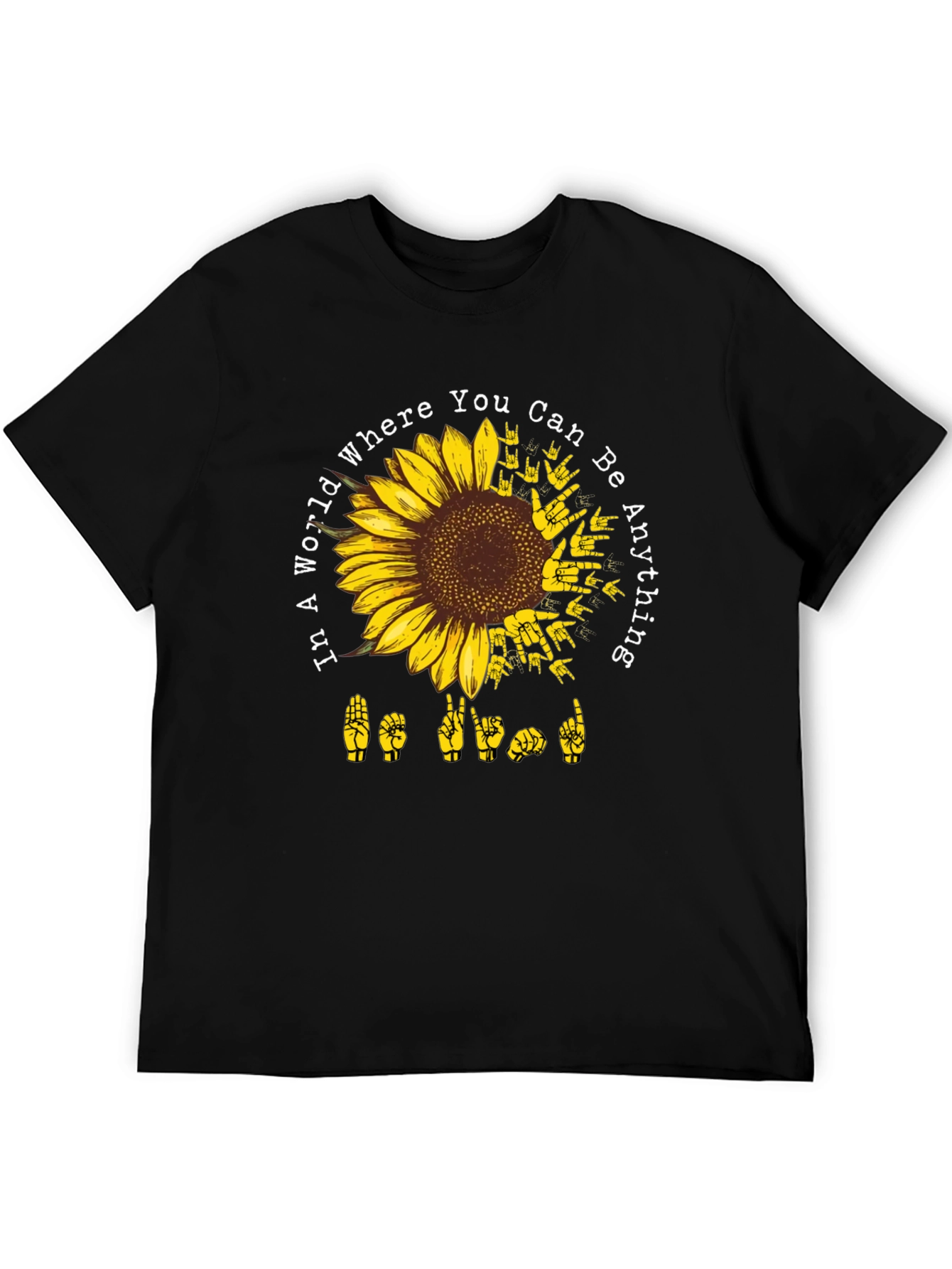 Sunflower ASL Be Kind Graphic Tee