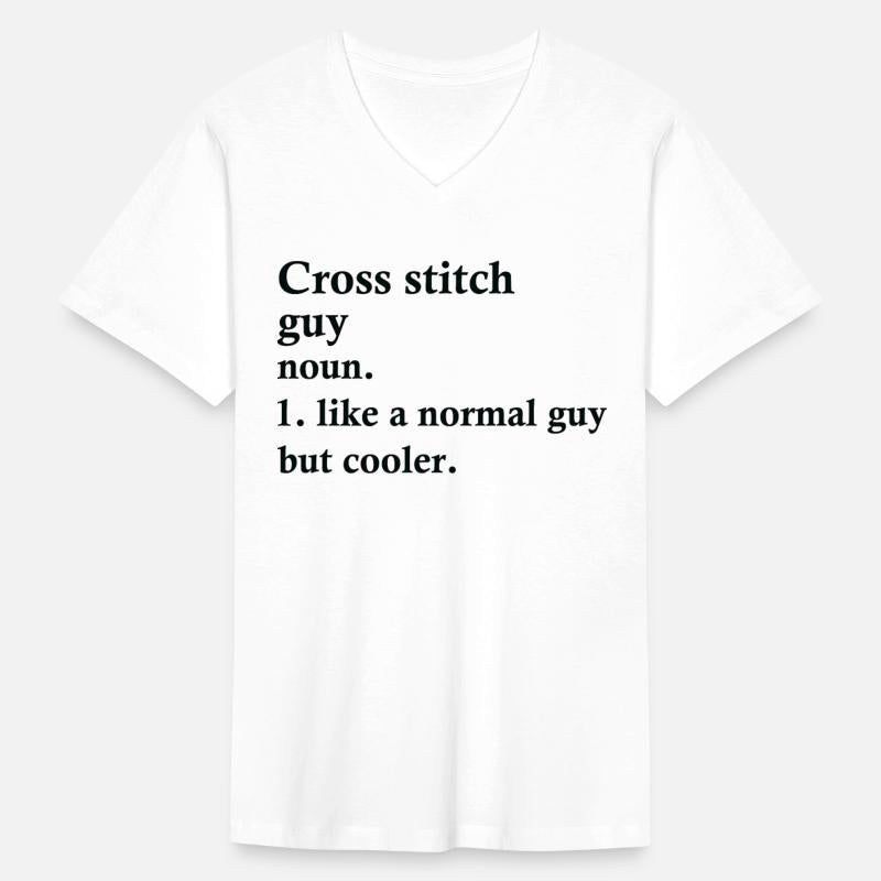 Cross Stitch Guy Funny Sewing Definition