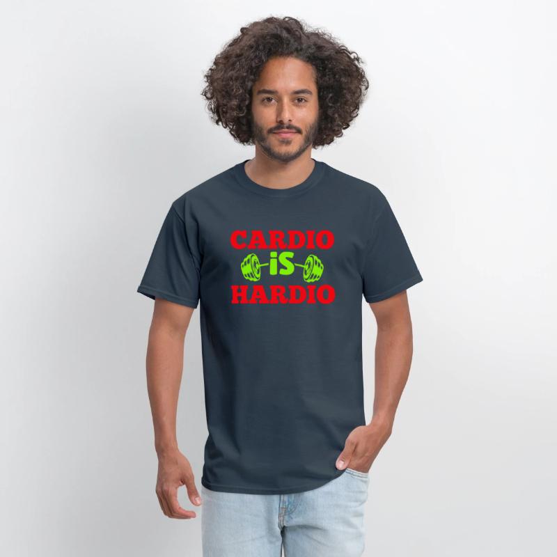 Crush Cardio with "Cardio is Hardio" Tee for gym