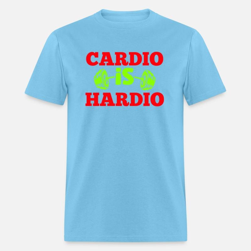 Crush Cardio with "Cardio is Hardio" Tee for gym