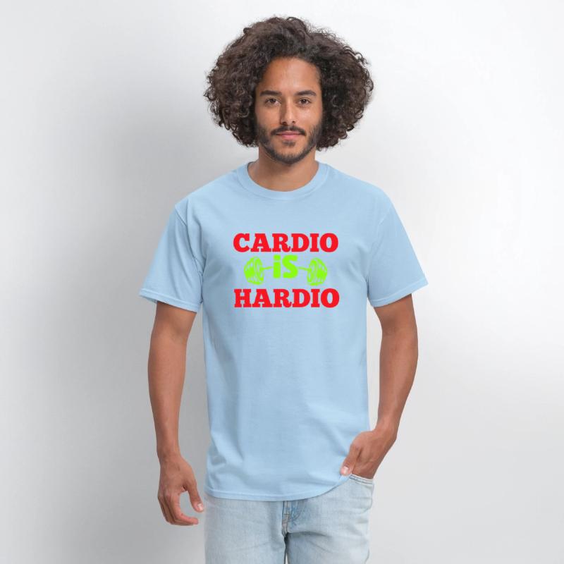 Crush Cardio with "Cardio is Hardio" Tee for gym