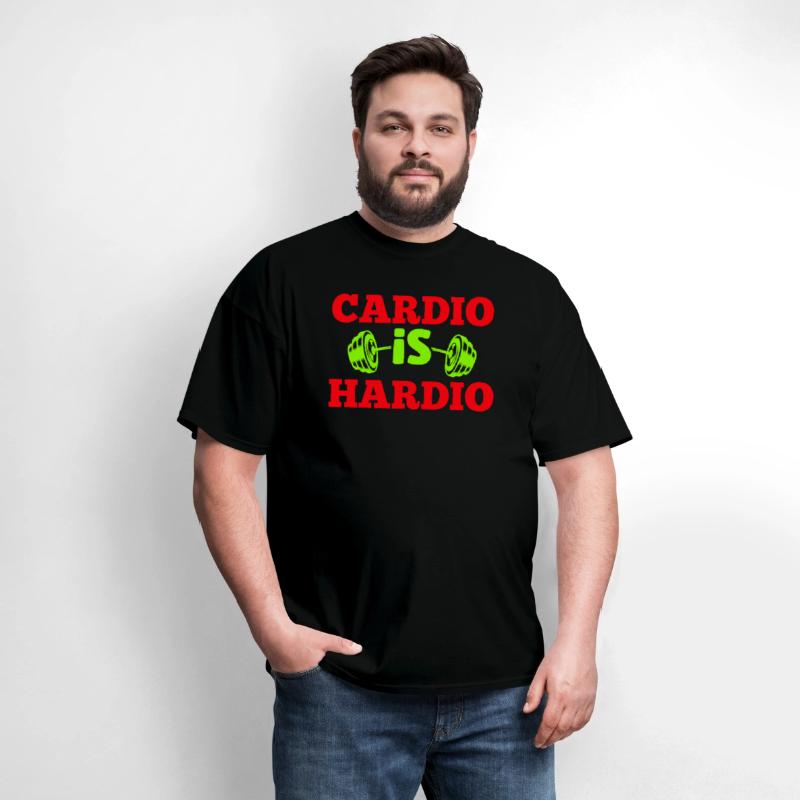 Crush Cardio with "Cardio is Hardio" Tee for gym