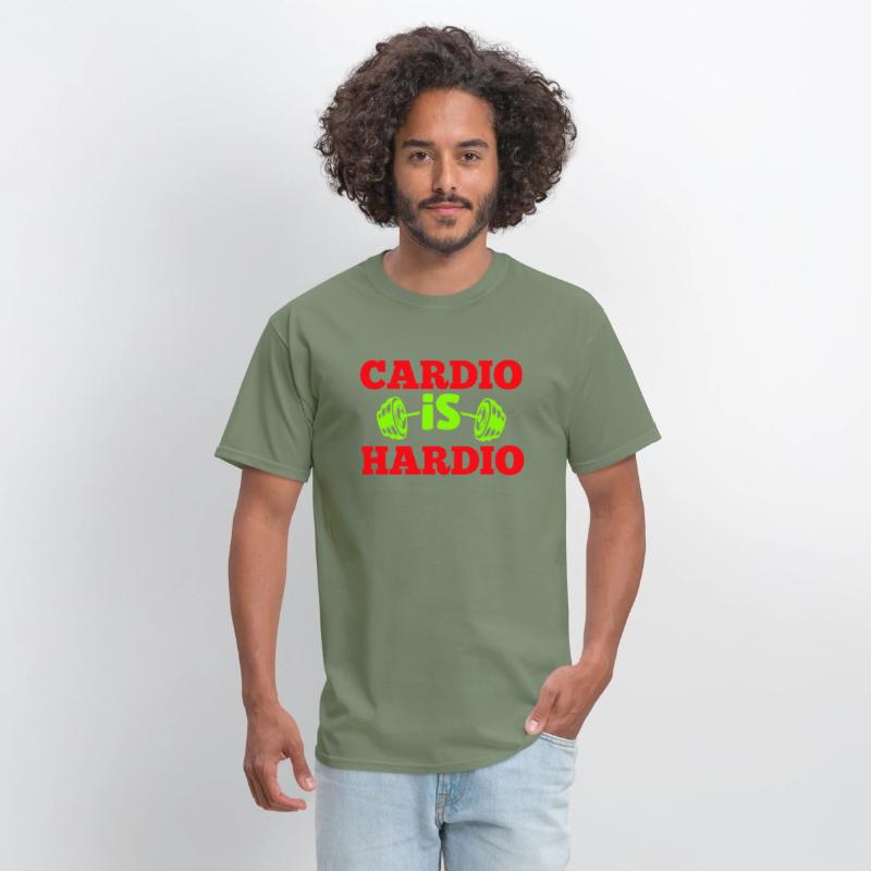 Crush Cardio with "Cardio is Hardio" Tee for gym