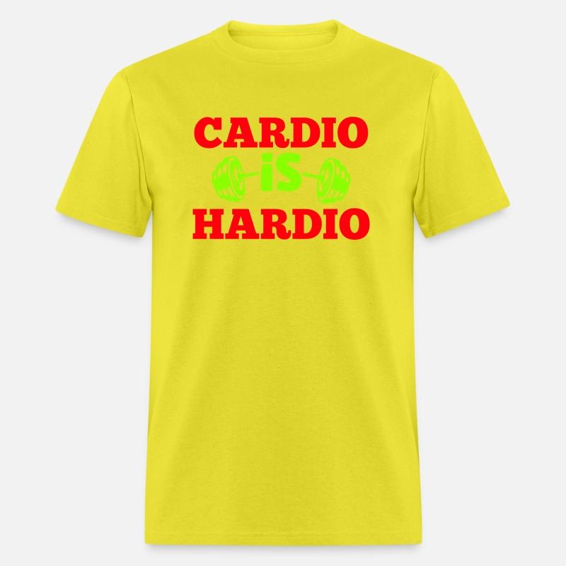 Crush Cardio with "Cardio is Hardio" Tee for gym