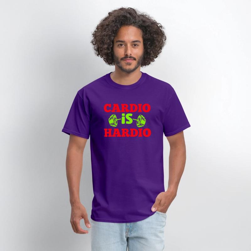 Crush Cardio with "Cardio is Hardio" Tee for gym