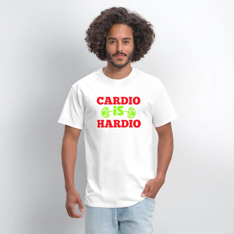 Crush Cardio with "Cardio is Hardio" Tee for gym