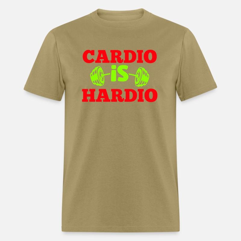 Crush Cardio with "Cardio is Hardio" Tee for gym
