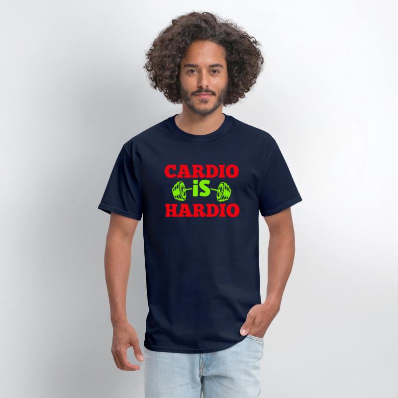 Crush Cardio with "Cardio is Hardio" Tee for gym