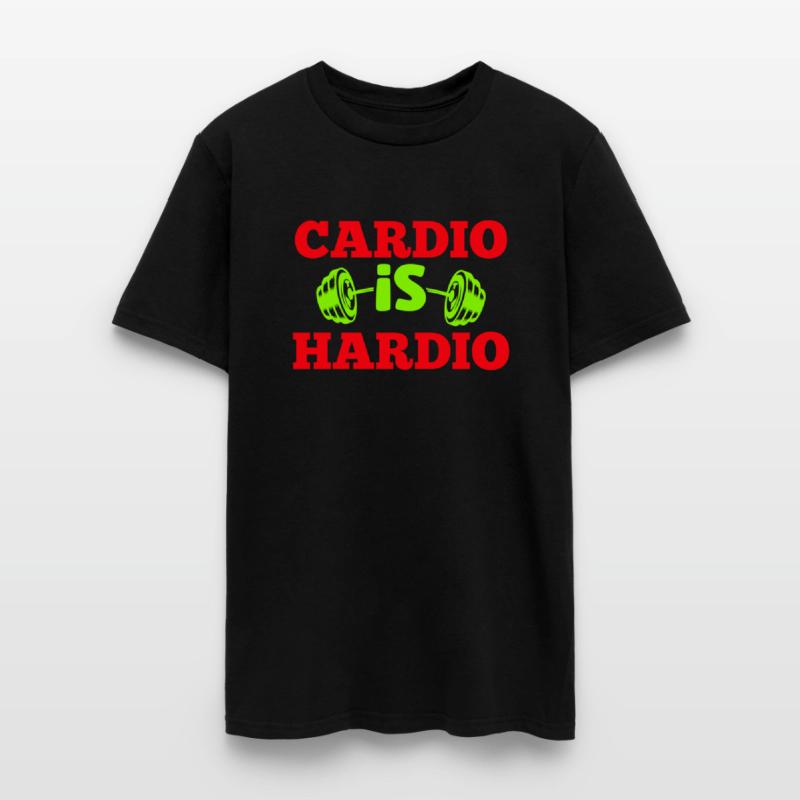 Crush Cardio with "Cardio is Hardio" Tee for gym