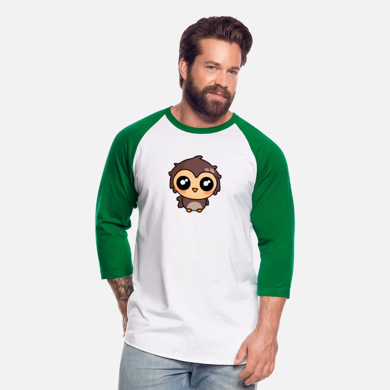 Cute baby owl kawaii illustration