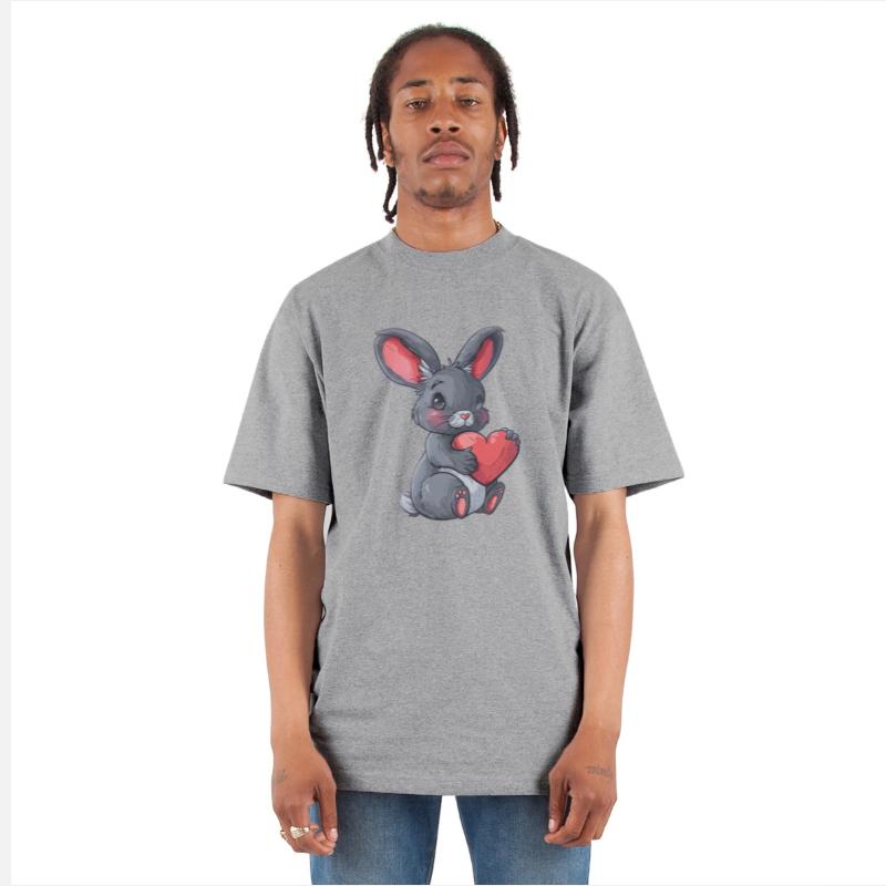 Cute Bunny Holding Heart Illustration Perfect for