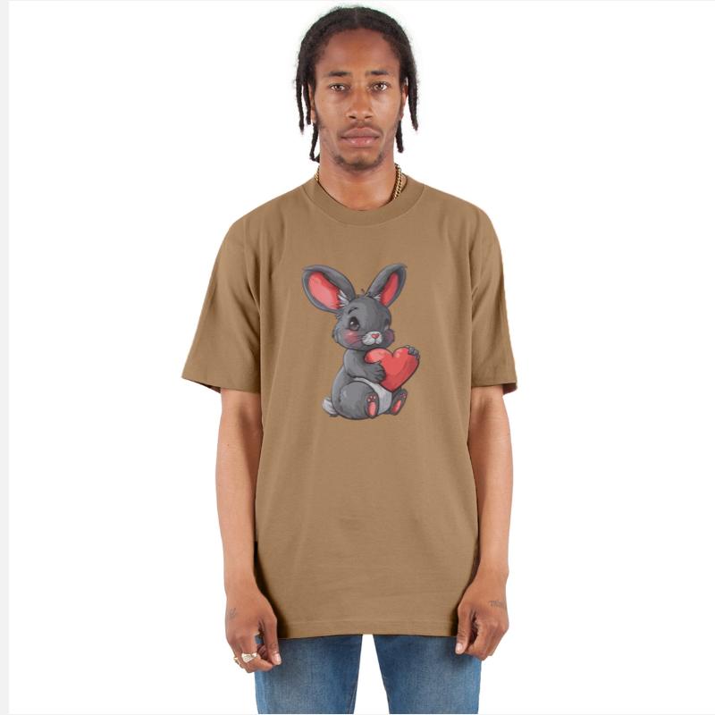 Cute Bunny Holding Heart Illustration Perfect for