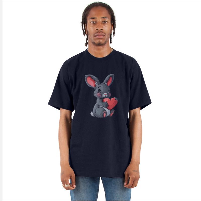 Cute Bunny Holding Heart Illustration Perfect for