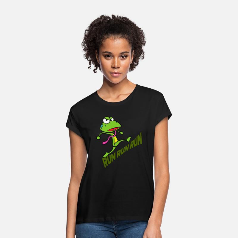 Cute frog at the beach running