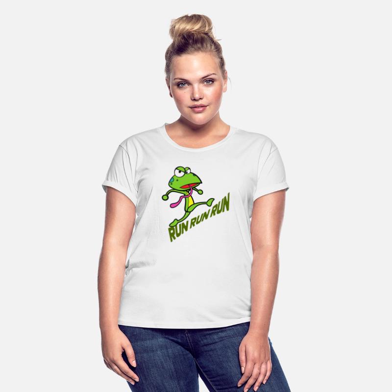 Cute frog at the beach running