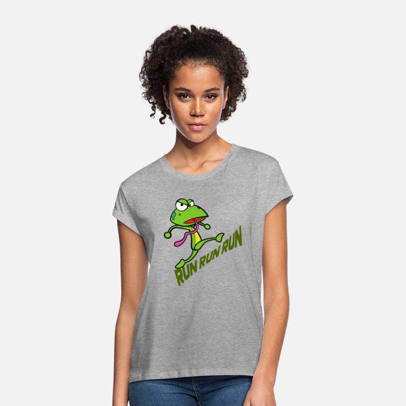 Cute frog at the beach running