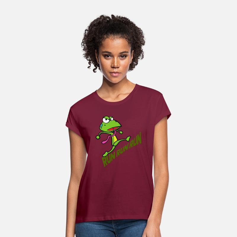 Cute frog at the beach running
