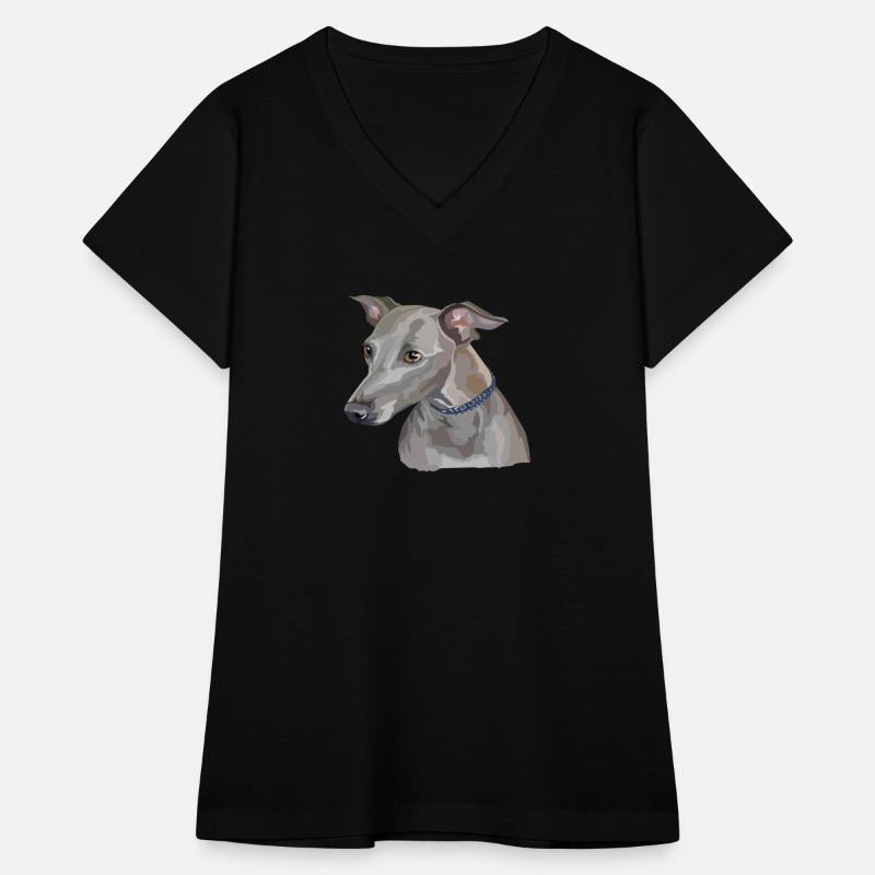 Cute Italian Greyhound Dog Watercolor Painting