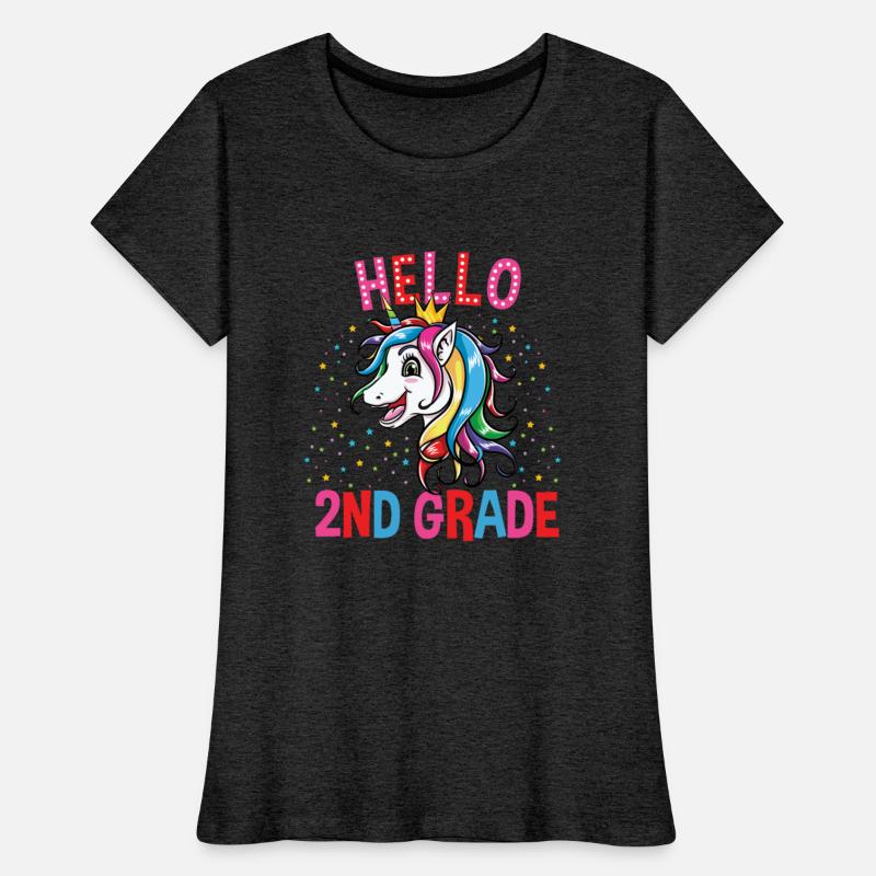 Cute Unicorn Hello 2nd Grade Back To School