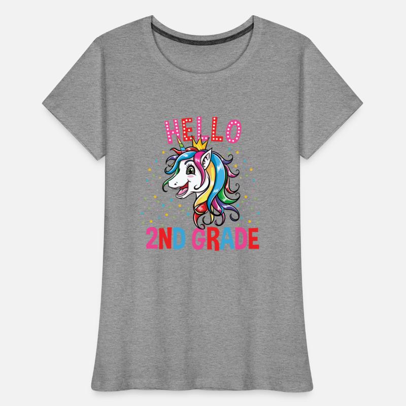 Cute Unicorn Hello 2nd Grade Back To School